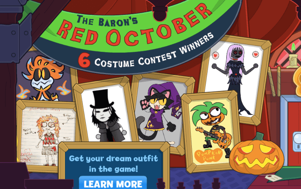 September's HalloweenThemed Costume Contest Is Underway! ?? poptropica